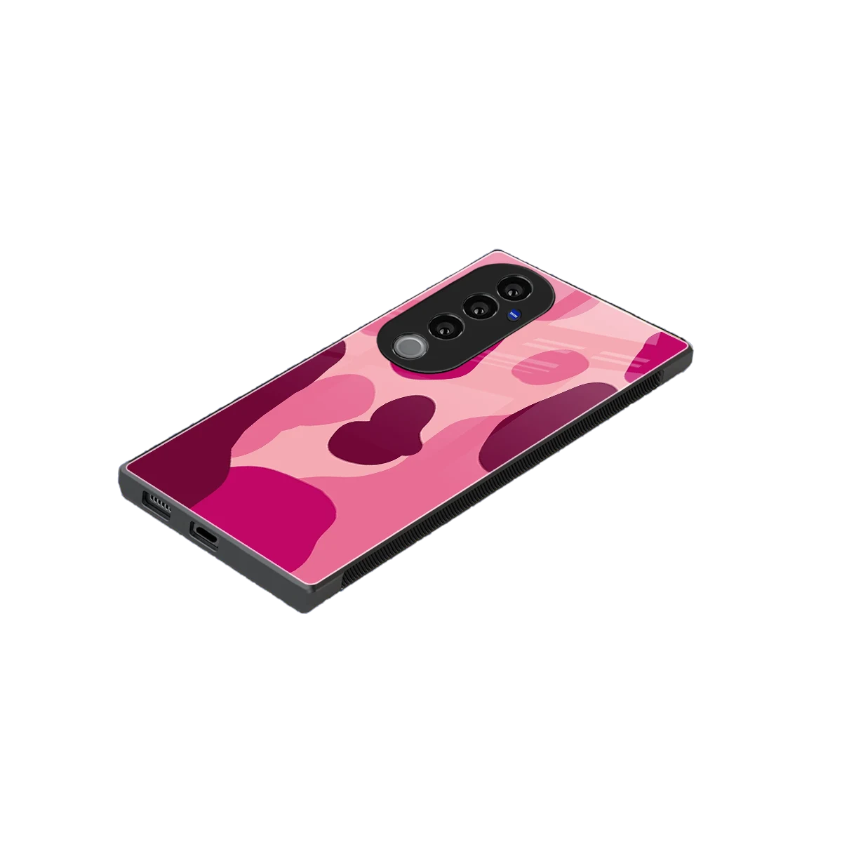 Pink Carousel stylish phone case for vivo v40 pro | glossy glass and slim fit