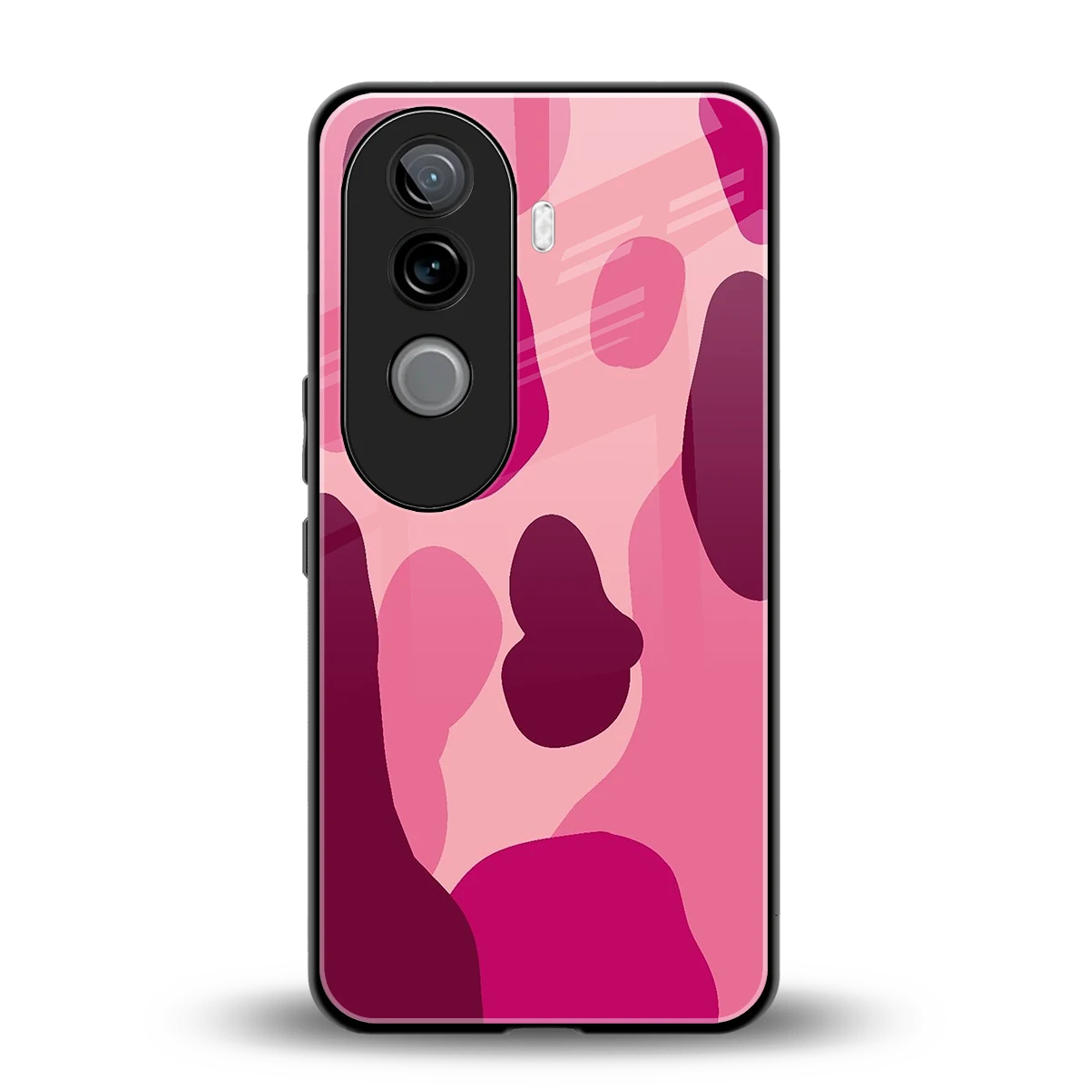 Pink Carousel back phone cover | glass case for vivo v40e
