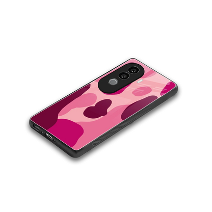 Pink Carousel stylish phone case for vivo v40e | glossy glass and slim fit