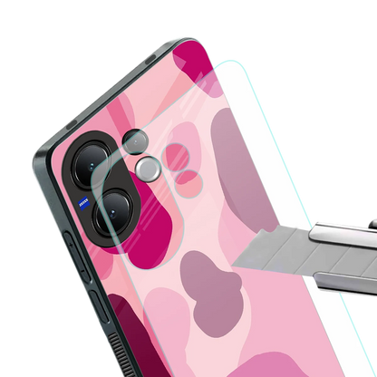 Pink Carousel stylish phone case for vivo v60 | glossy glass and slim fit