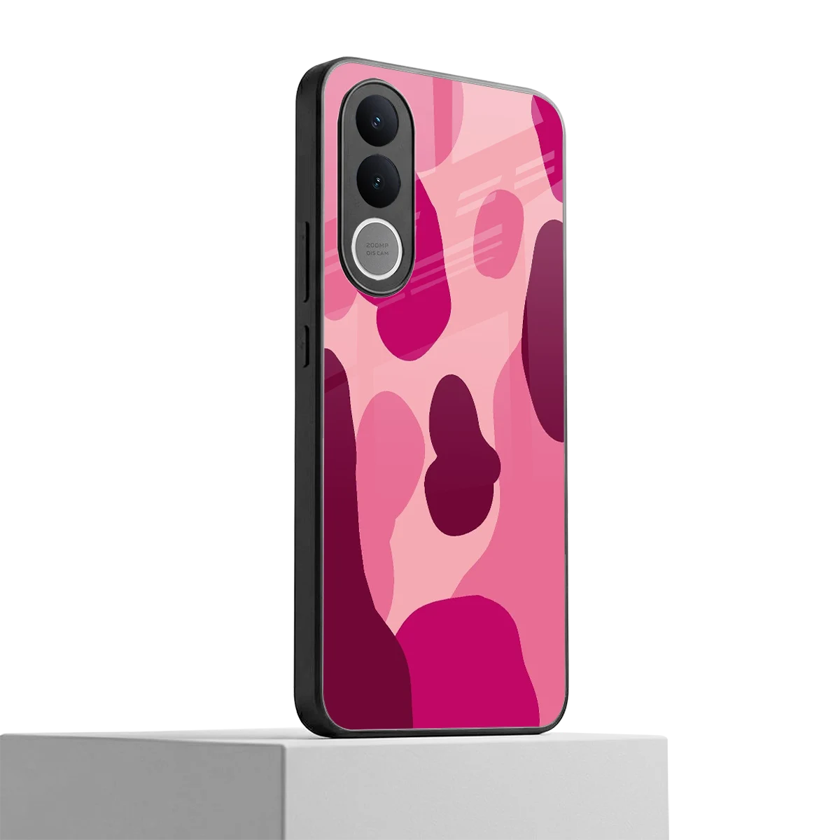 Pink Carousel vivo v70 fe mobile cover | shockproof glass phone case