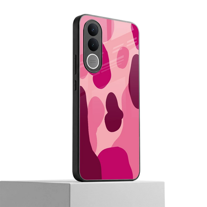 Pink Carousel vivo v70 fe mobile cover | shockproof glass phone case