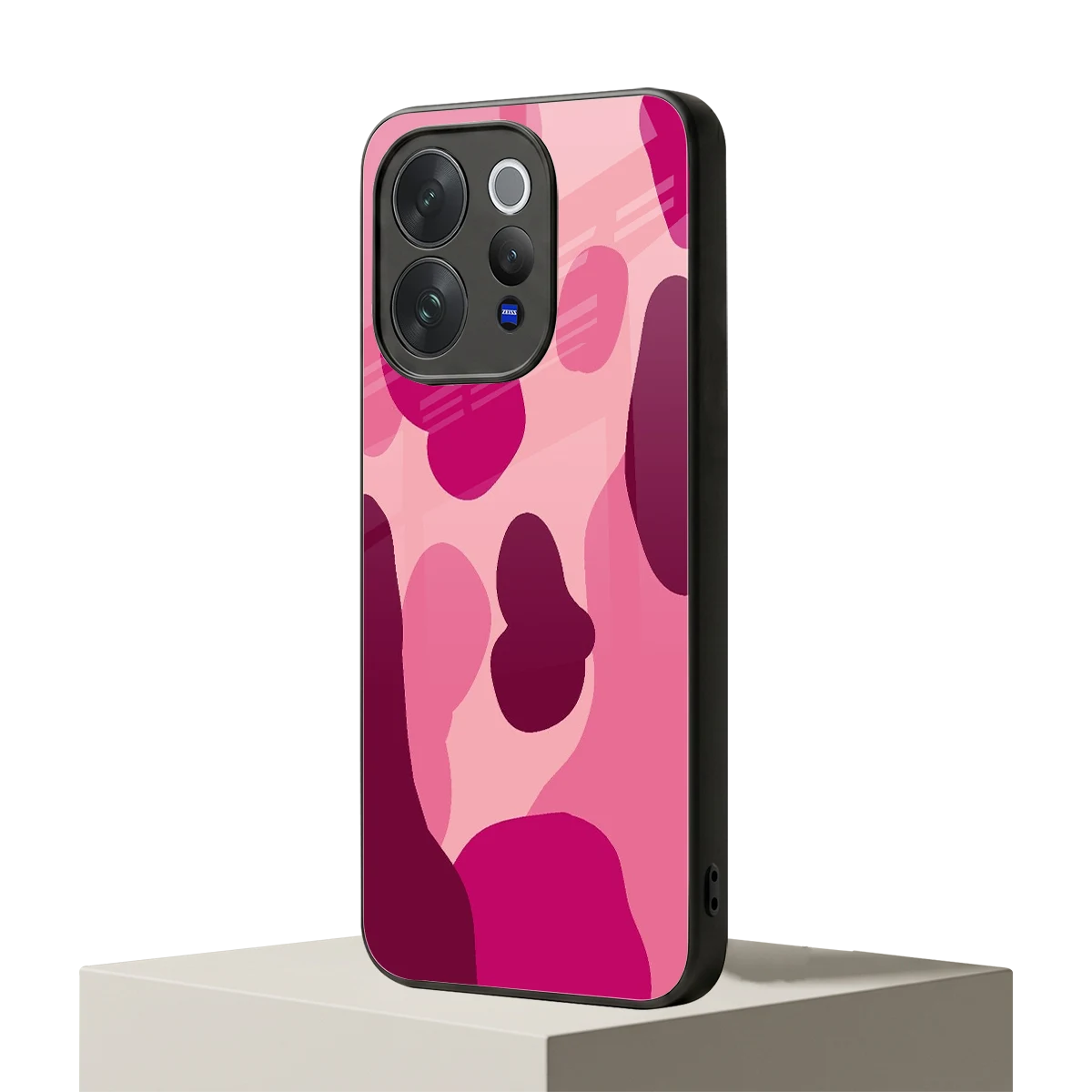 Pink Carousel vivo v70 mobile cover | shockproof glass phone case