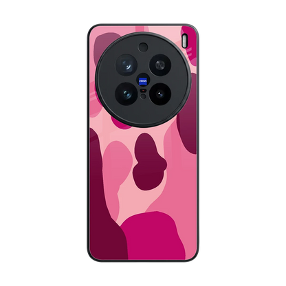 Pink Carousel back phone cover | glass case for vivo x200 pro