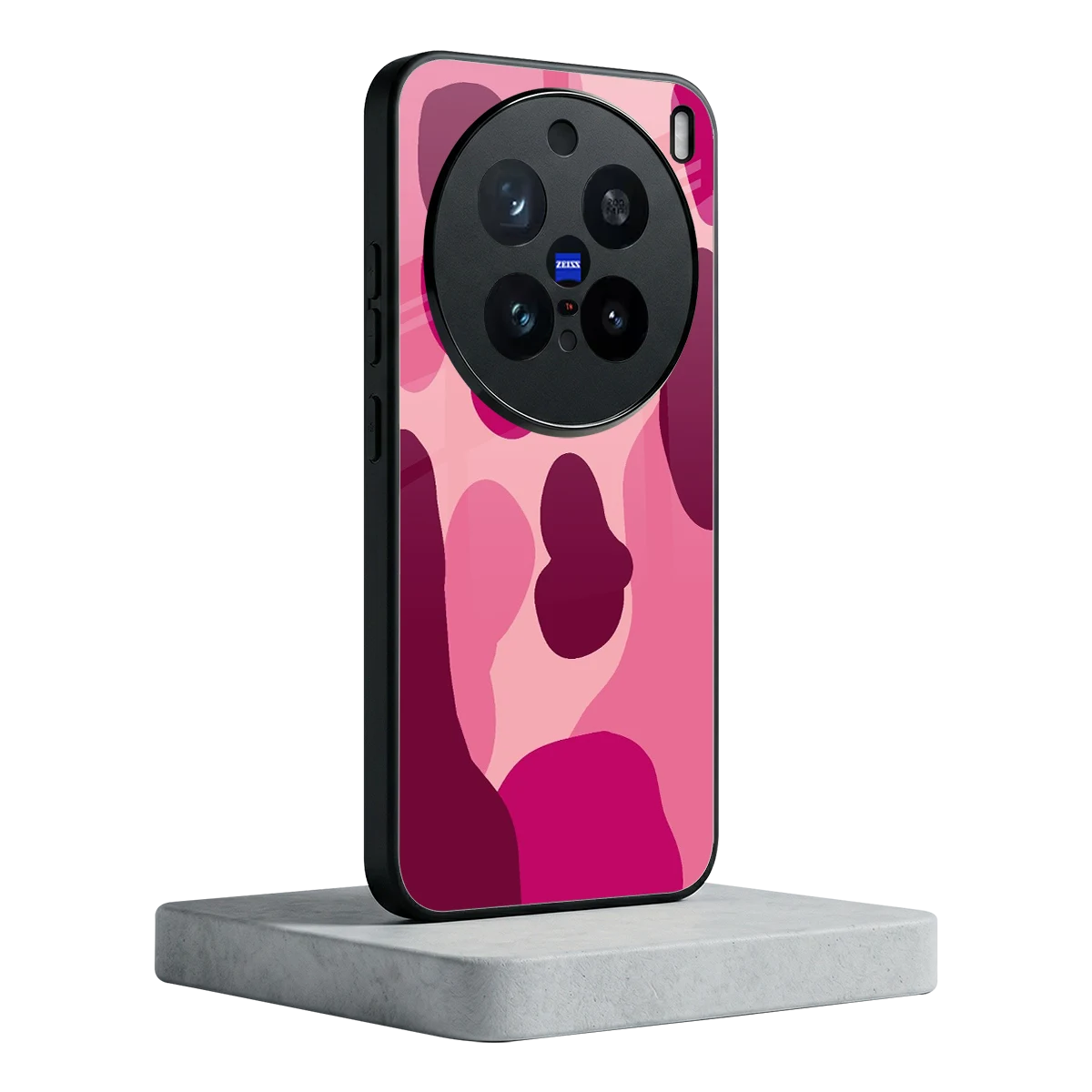 Pink Carousel vivo x200 pro mobile cover | shockproof glass phone case