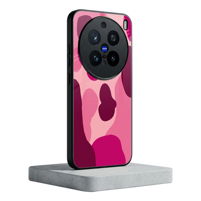 Pink Carousel vivo x200 pro mobile cover | shockproof glass phone case