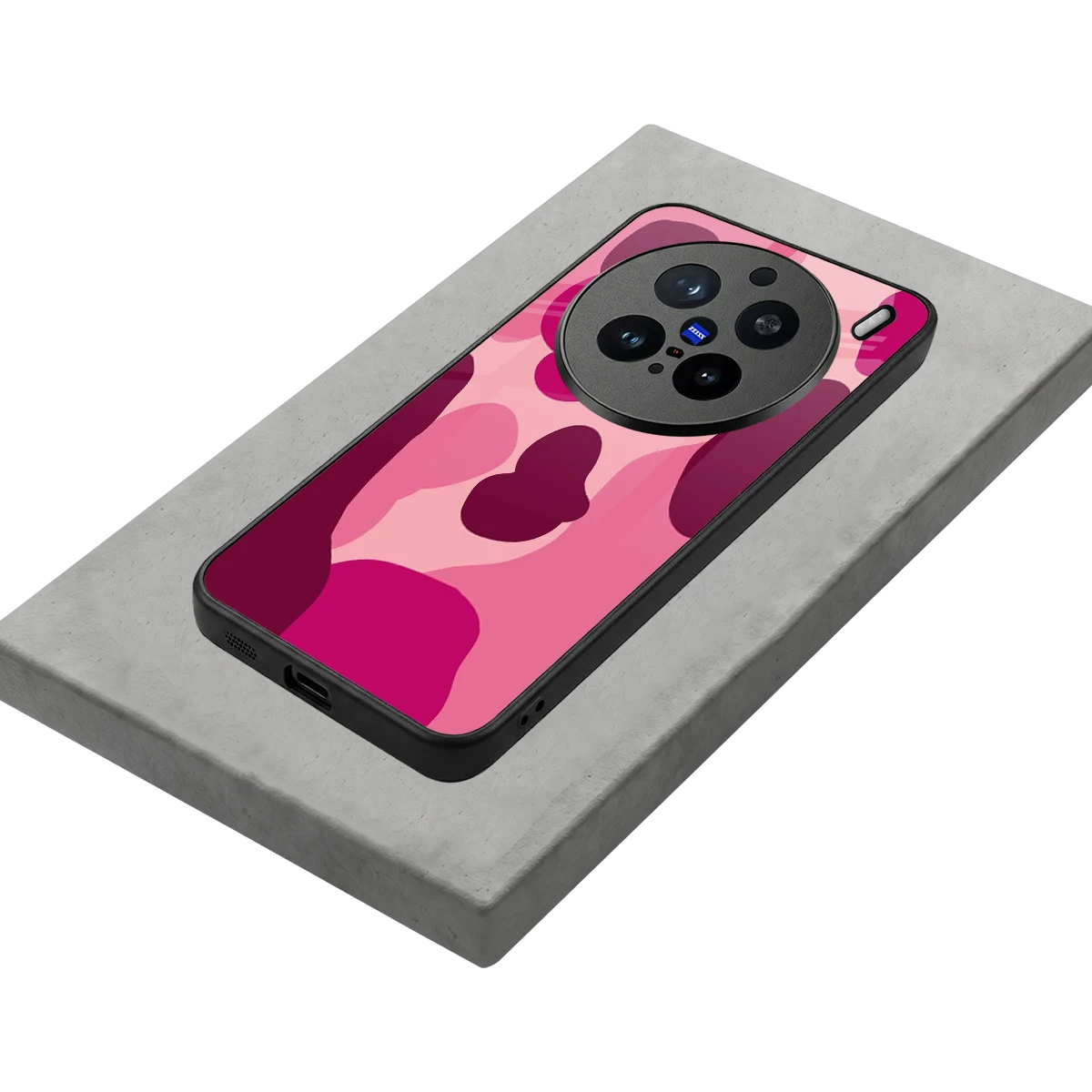 Pink Carousel stylish phone case for vivo x200 pro | glossy glass and slim fit