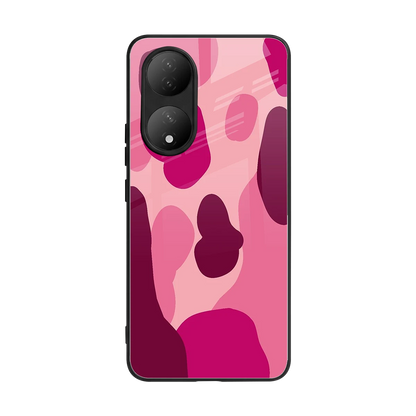 Pink Carousel back phone cover | glass case for Vivo-y100