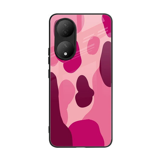 Pink Carousel back phone cover | glass case for Vivo-y100