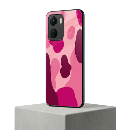 Pink Carousel vivo y16 mobile cover | shockproof glass phone case