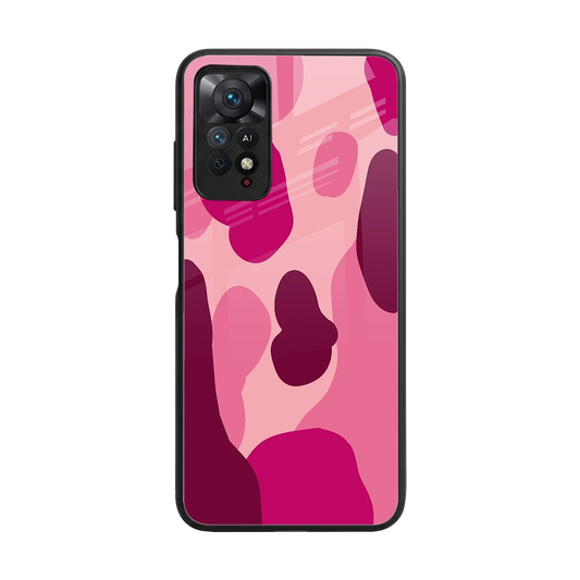 Pink Carousel back phone cover | glass case for redmi note 11 pro