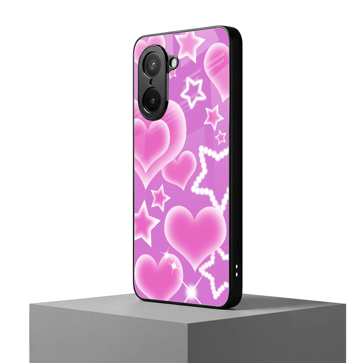 Pink Celestia oneplus nord ce5 5g mobile cover | shockproof glass phone case