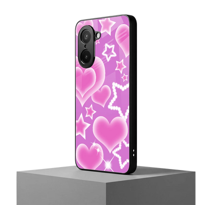 Pink Celestia oneplus nord ce5 5g mobile cover | shockproof glass phone case