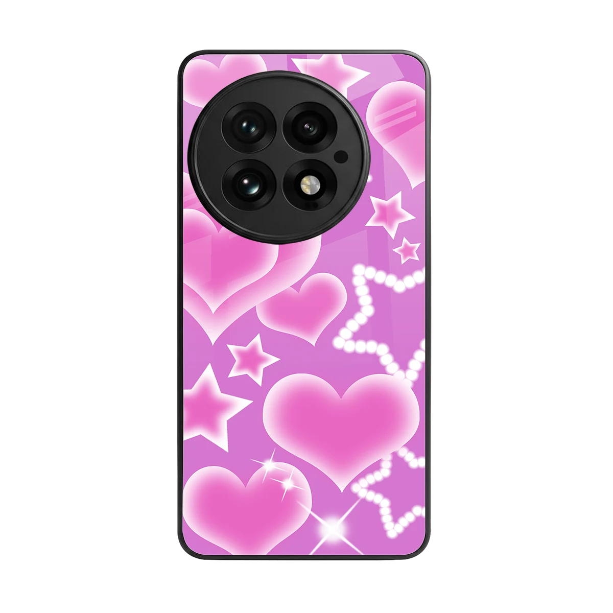 Pink Celestia back phone cover | glass case for oneplus 13