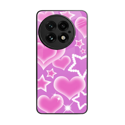 Pink Celestia back phone cover | glass case for oneplus 13
