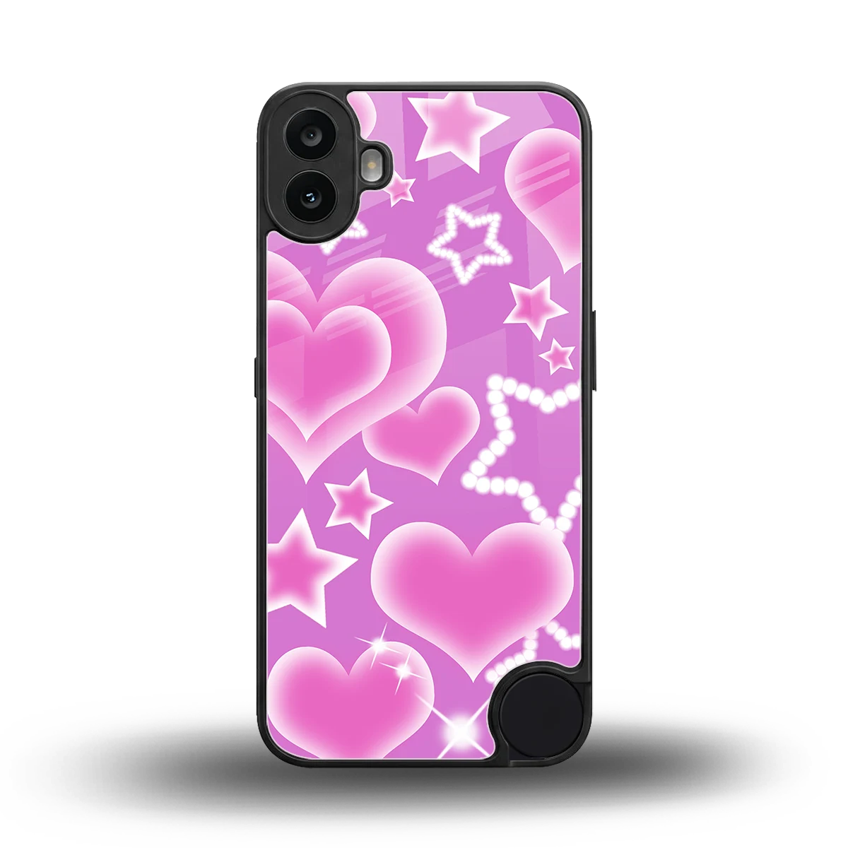 Pink Celestia back phone cover | glass case for cmf nothing phone 1
