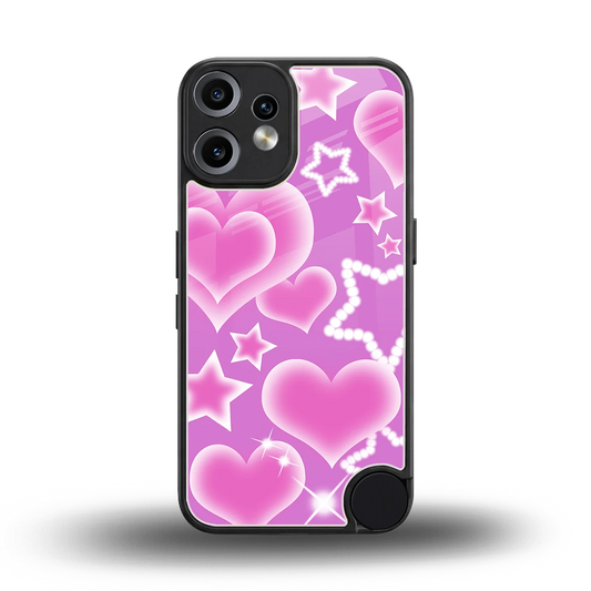 Pink Celestia back phone cover | glass case for cmf nothing phone 2 pro
