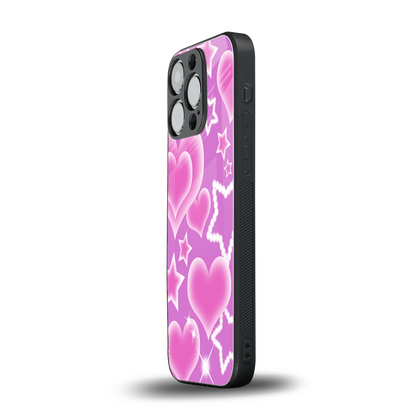 Pink Celestia iphone 13 pro mobile cover | shockproof glass phone case