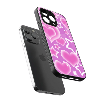 Pink Celestia iphone x mobile cover | shockproof glass phone case