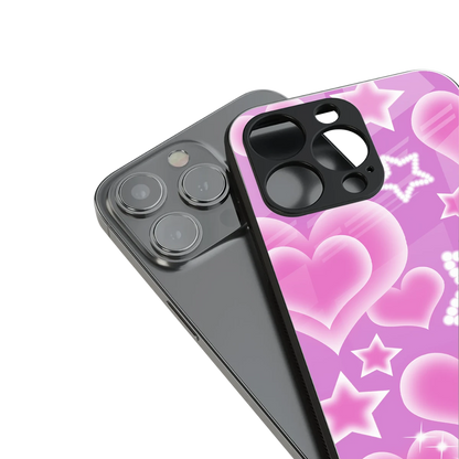Pink Celestia stylish phone case for iphone x | glossy glass and slim fit