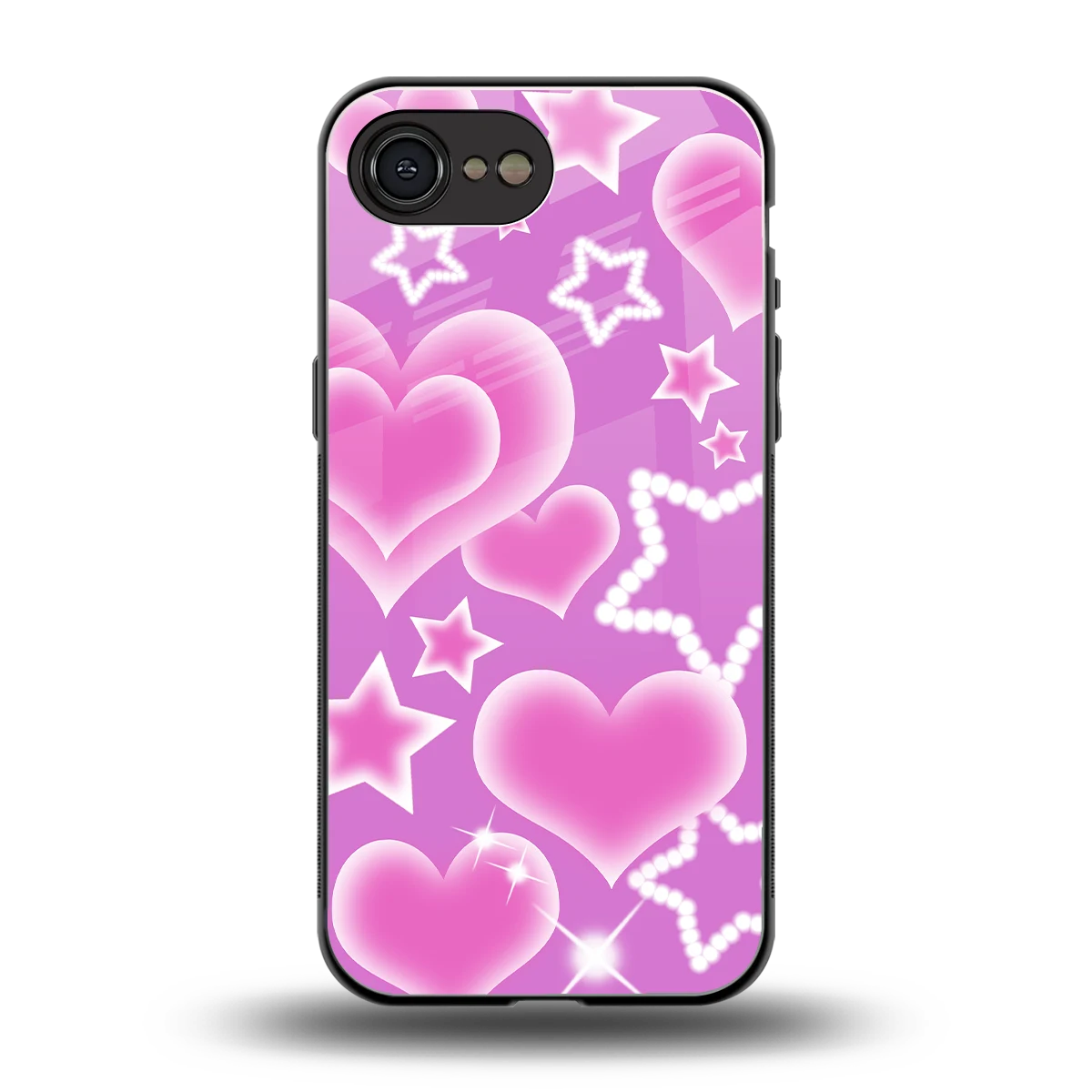 Pink Celestia back phone cover | glass case for iphone 16e