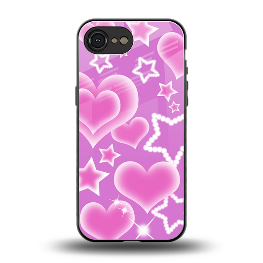 Pink Celestia back phone cover | glass case for iphone 16e