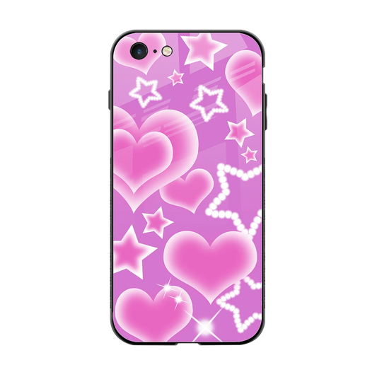 Pink Celestia back phone cover | glass case for iphone 6