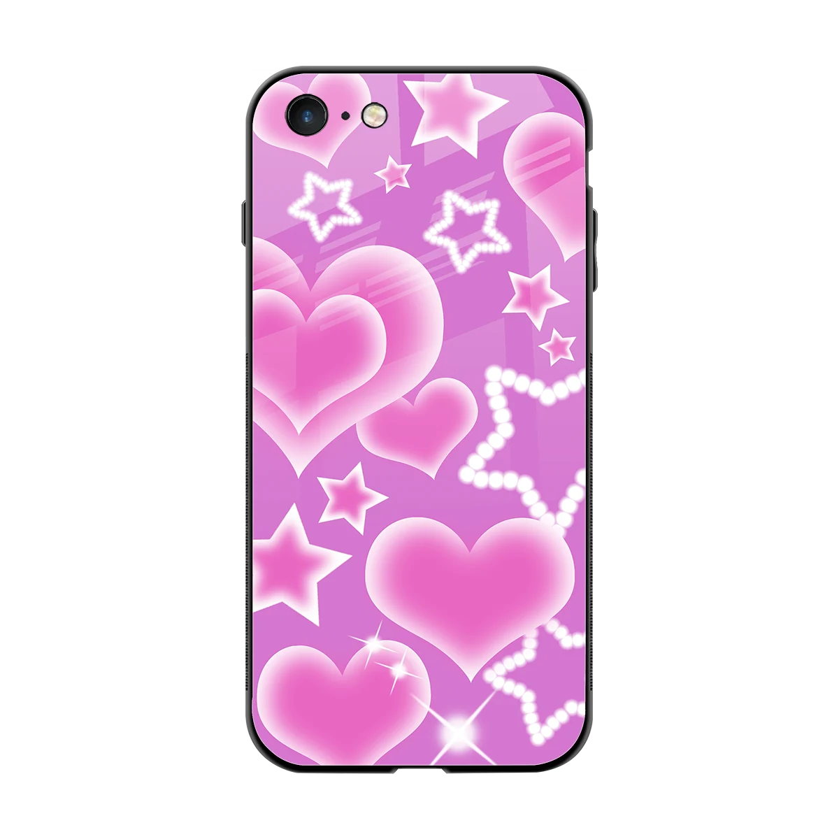 Pink Celestia back phone cover | glass case for iphone 7