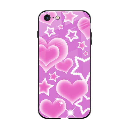 Pink Celestia back phone cover | glass case for iphone 7