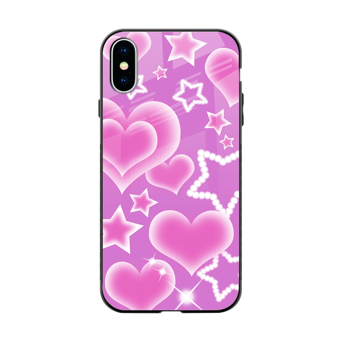 Pink Celestia back phone cover | glass case for iphone x