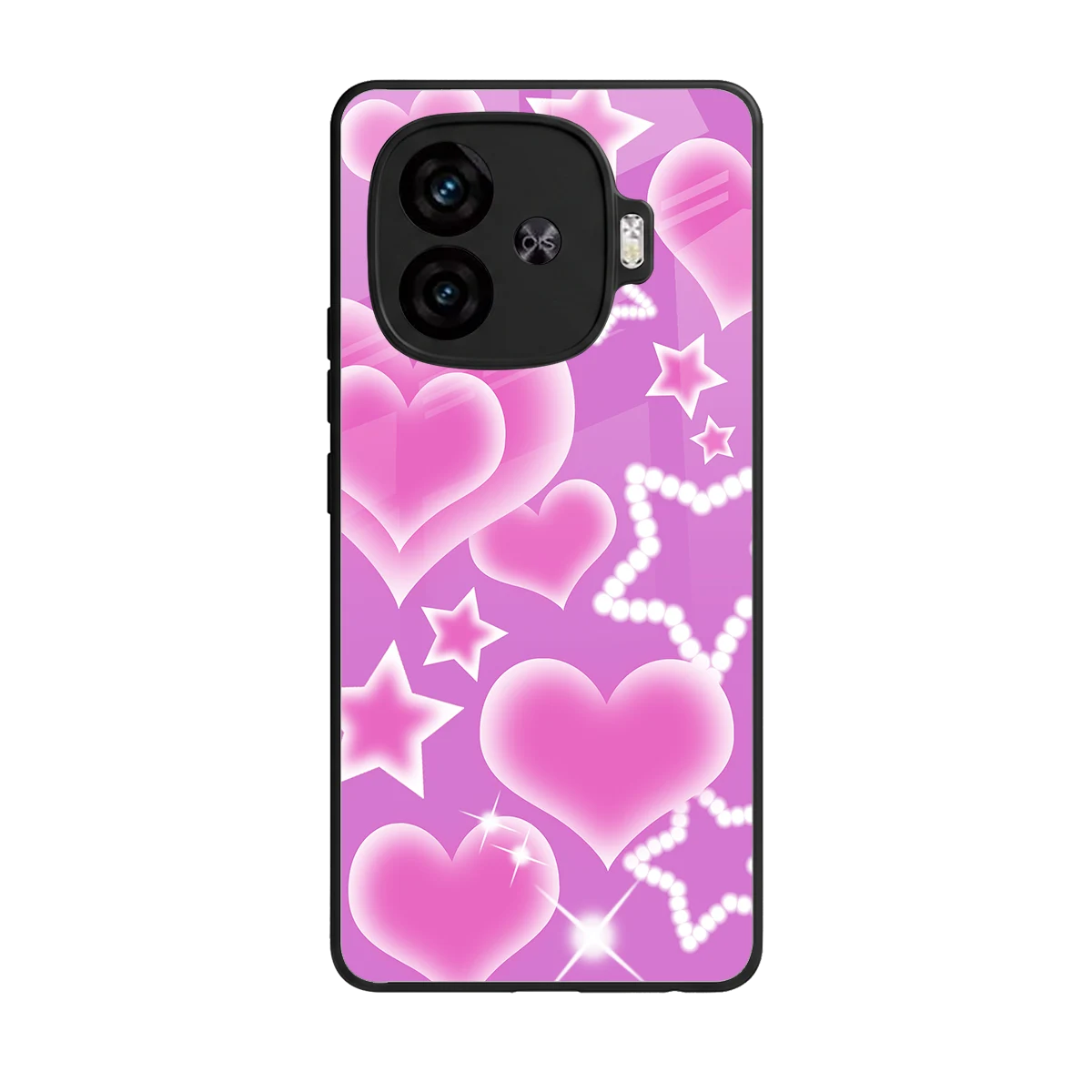 Pink Celestia back phone cover | glass case for iqoo neo 10r 5g