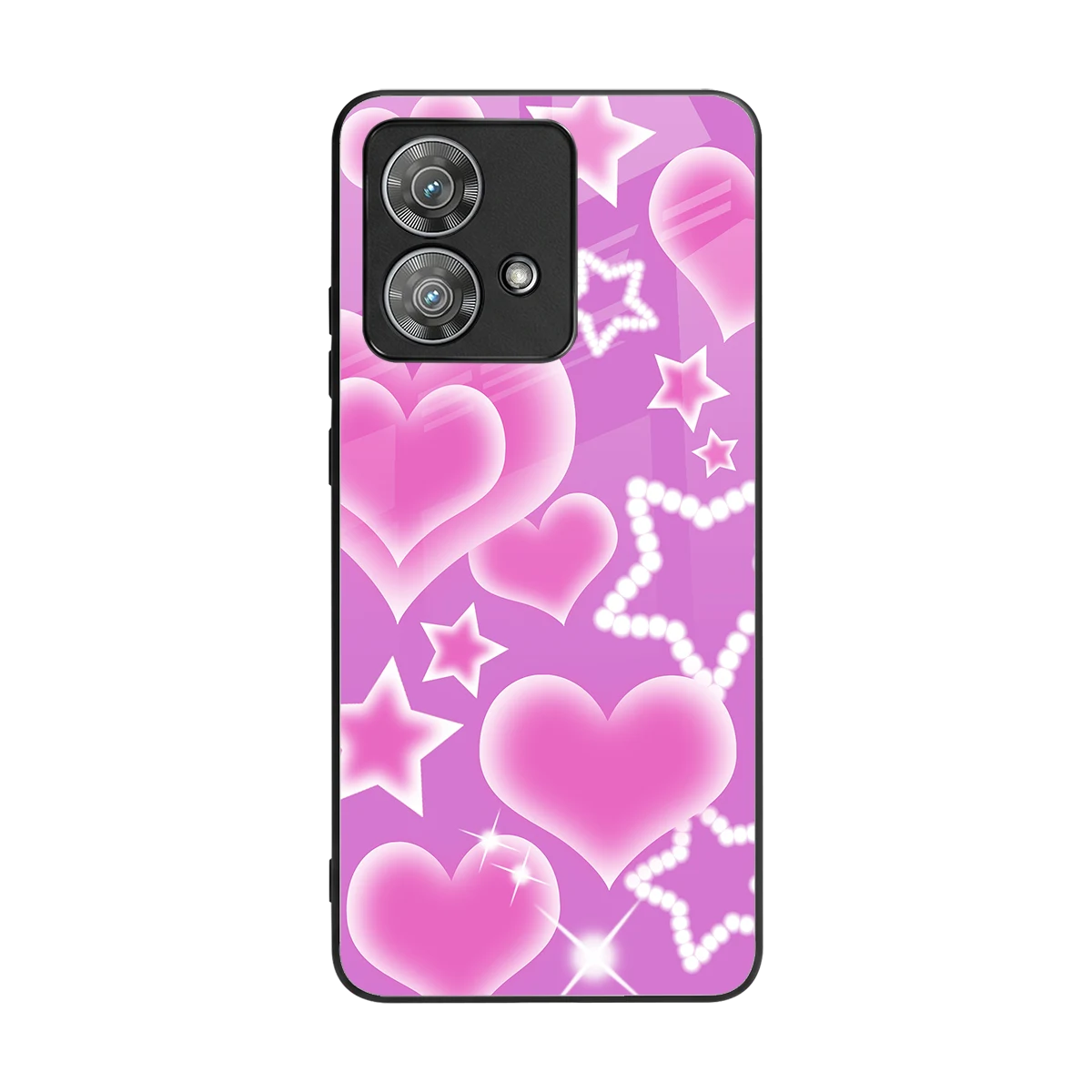Pink Celestia back phone cover | glass case for motorola edge 40 neo 5g