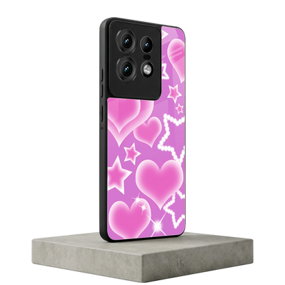 Pink Celestia motorola edge 50 pro mobile cover | shockproof glass phone case