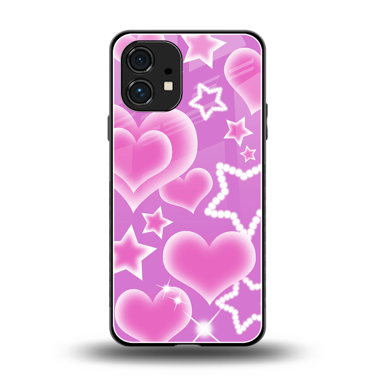 Pink Celestia back phone cover | glass case for nothing phone 1