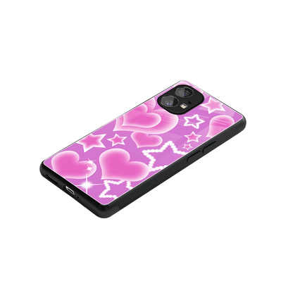 Pink Celestia stylish phone case for nothing phone 1 | glossy glass and slim fit