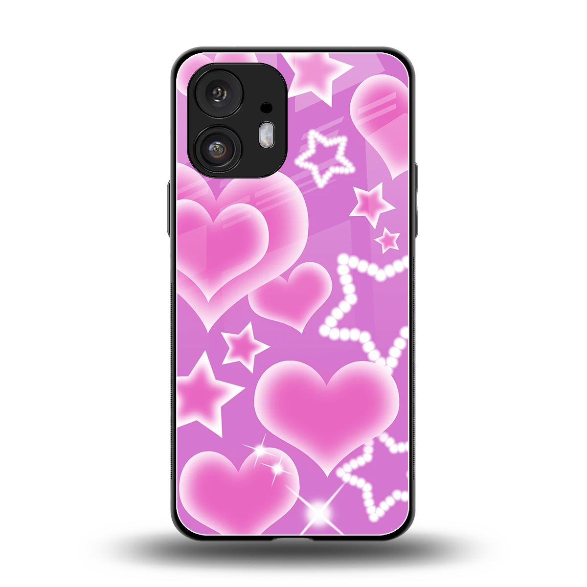 Pink Celestia back phone cover | glass case for nothing phone 2