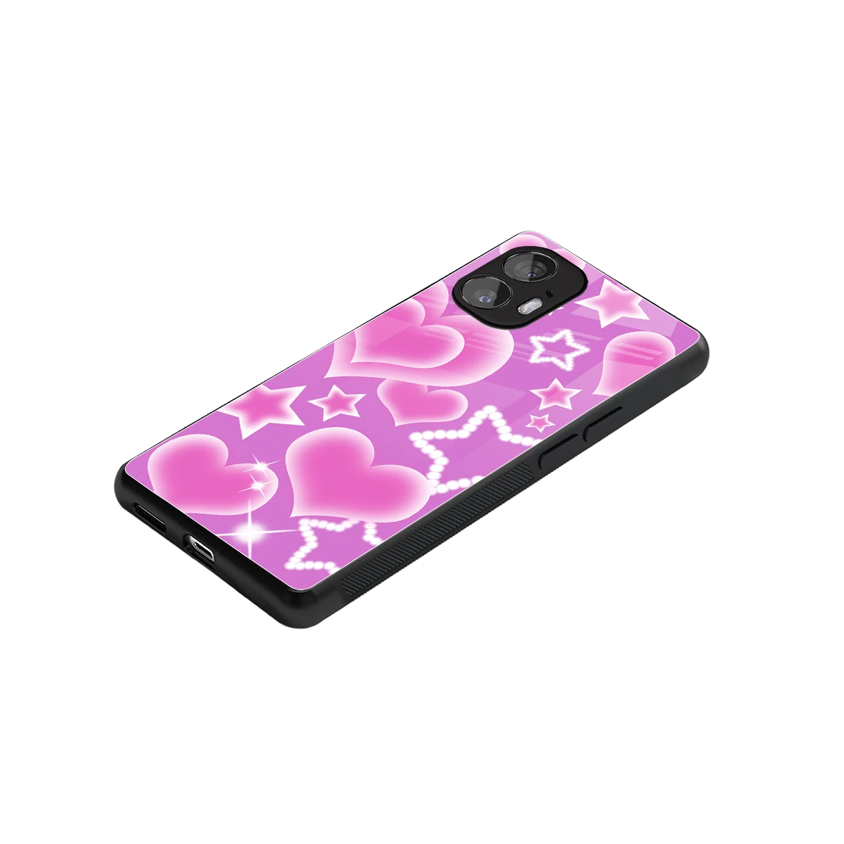 Pink Celestia stylish phone case for nothing phone 2 | glossy glass and slim fit