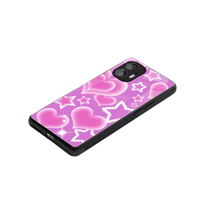 Pink Celestia stylish phone case for nothing phone 2 | glossy glass and slim fit