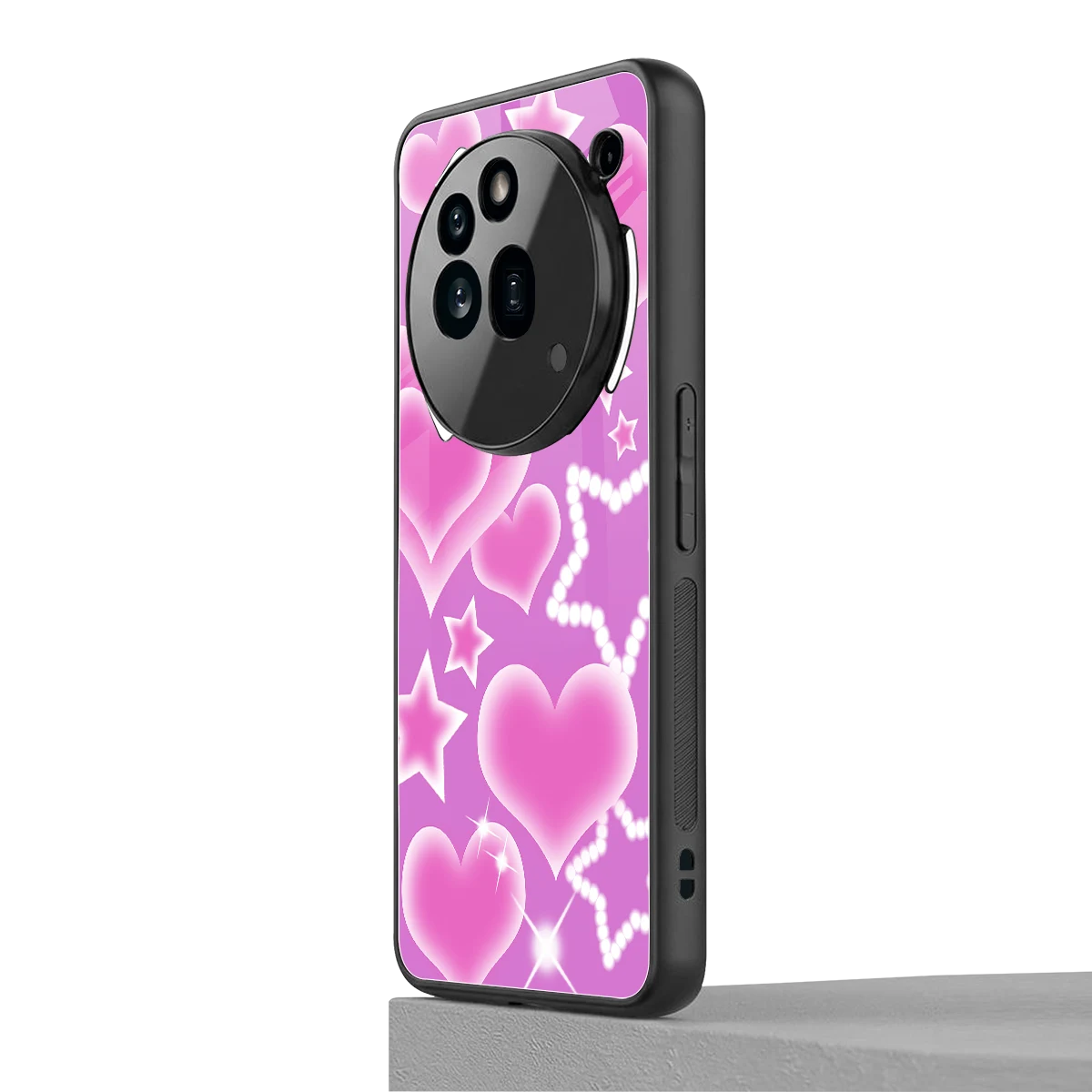 Pink Celestia nothing phone 3a pro mobile cover | shockproof glass phone case