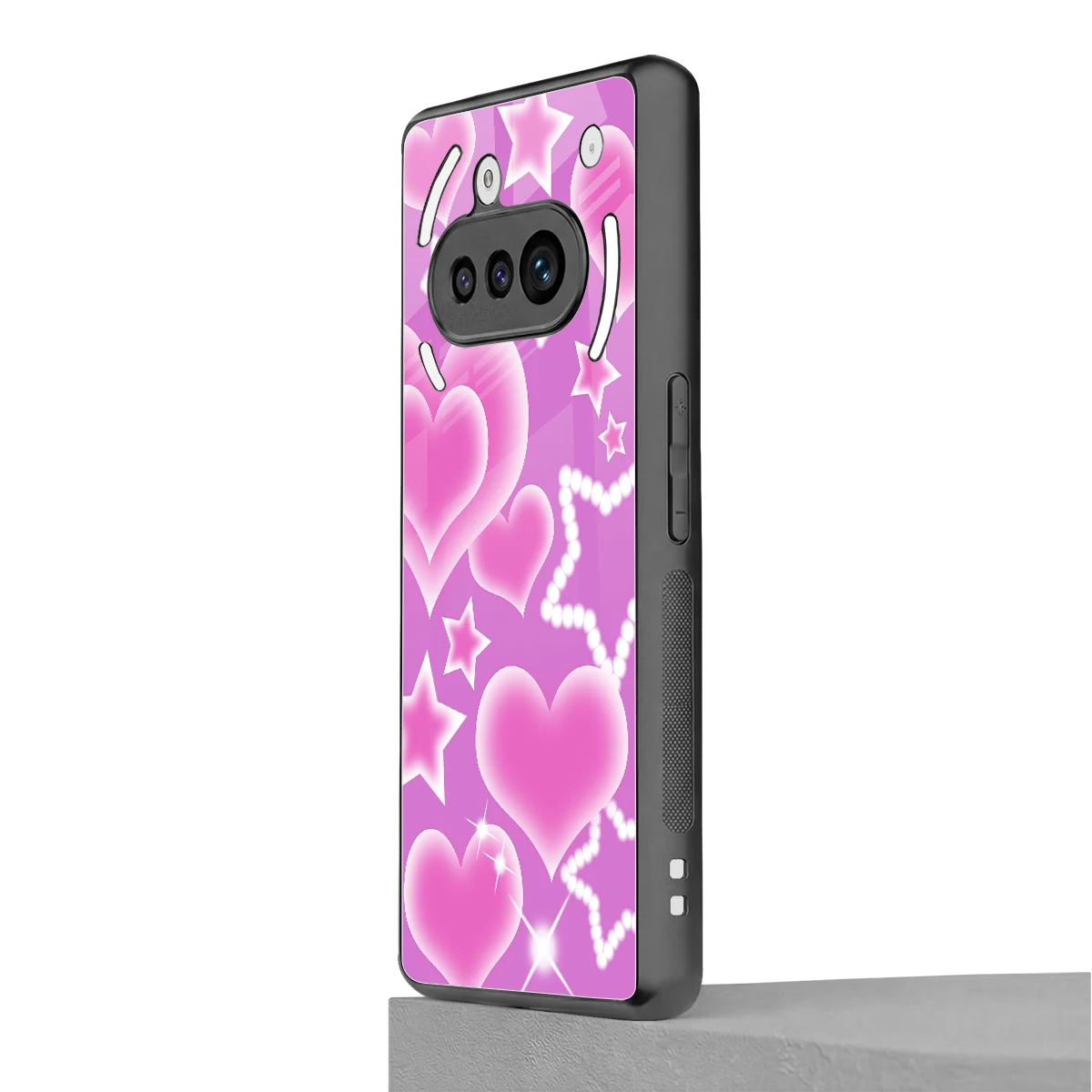 Pink Celestia nothing phone 3a mobile cover | shockproof glass phone case