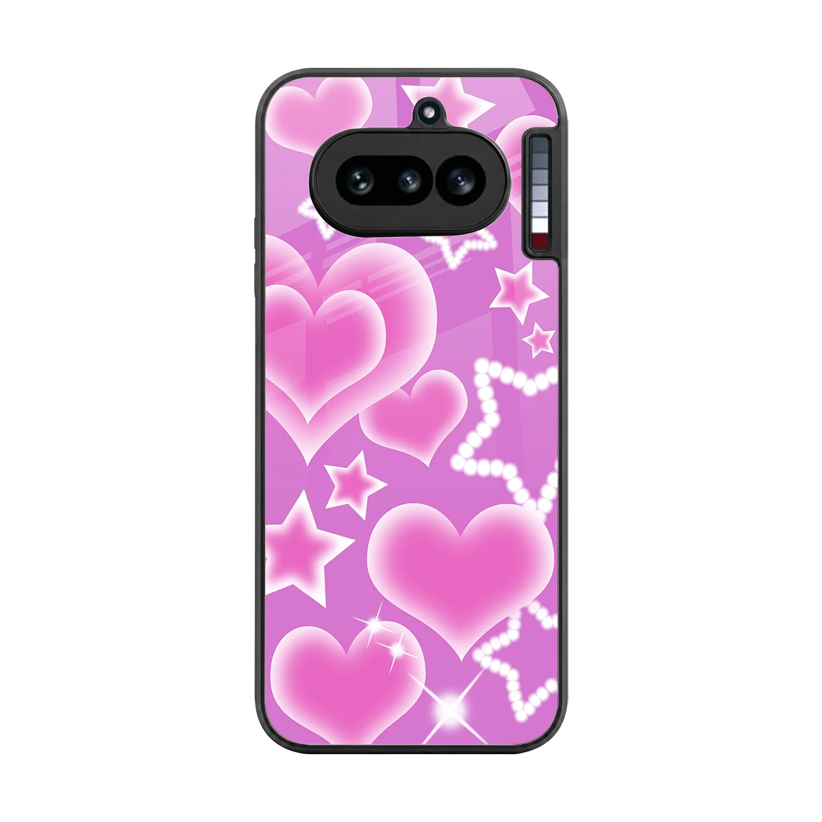 Pink Celestia back phone cover | glass case for nothing phone 4a