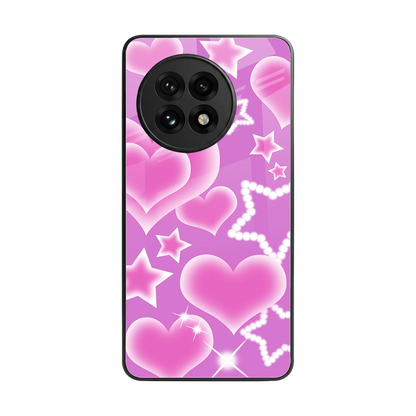Pink Celestia back phone cover | glass case for oneplus 13r