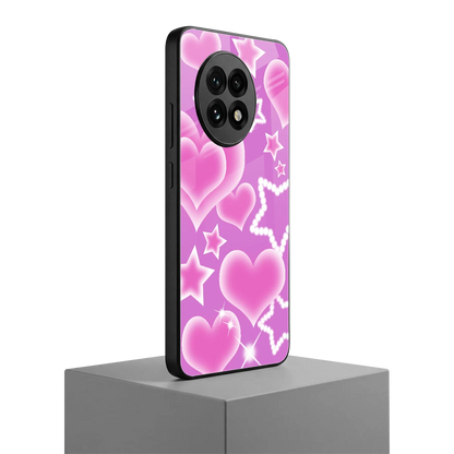 Pink Celestia oneplus 13r mobile cover | shockproof glass phone case