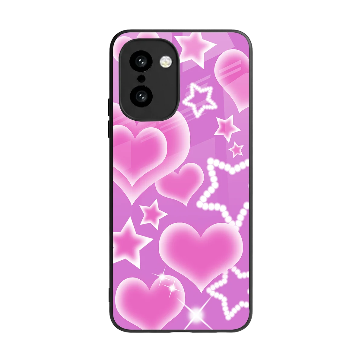 Pink Celestia back phone cover | glass case for oneplus 15r