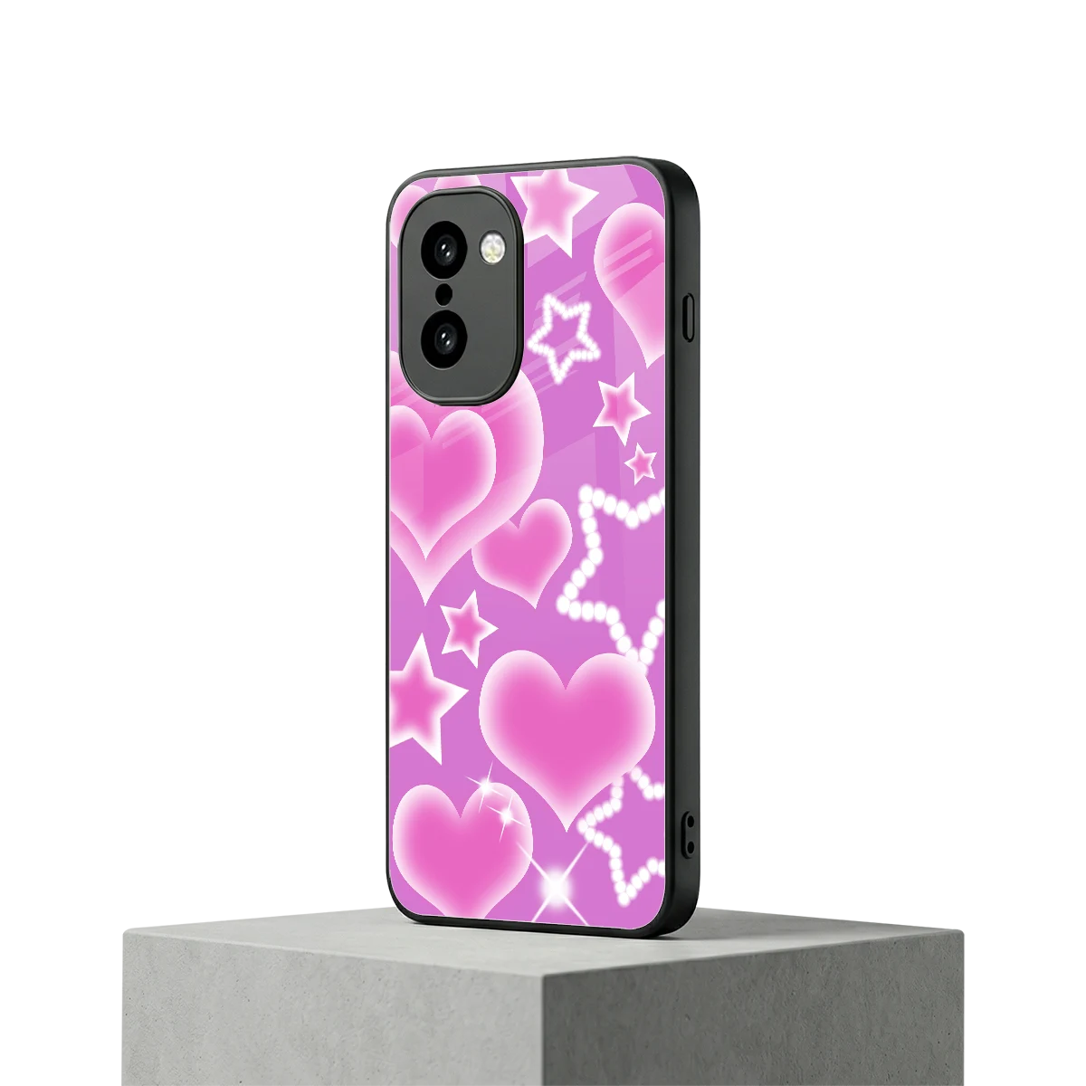 Pink Celestia oneplus 15r mobile cover | shockproof glass phone case