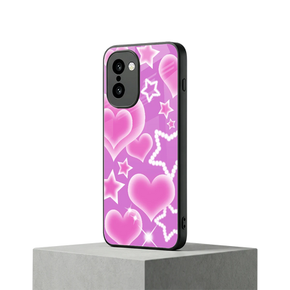 Pink Celestia oneplus 15r mobile cover | shockproof glass phone case