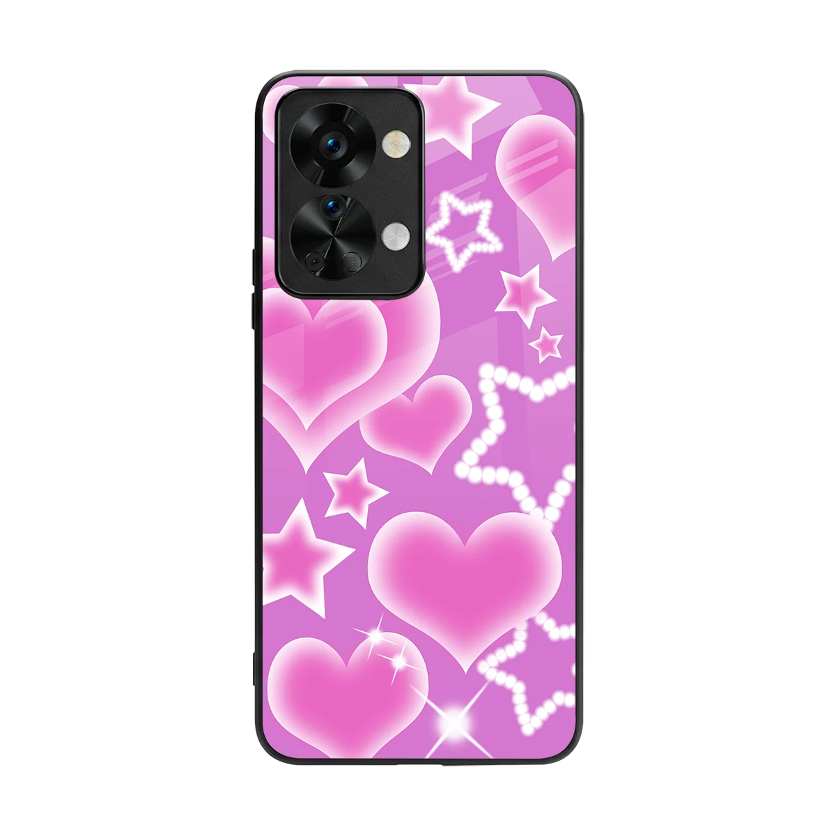 Pink Celestia back phone cover | glass case for oneplus nord 2t
