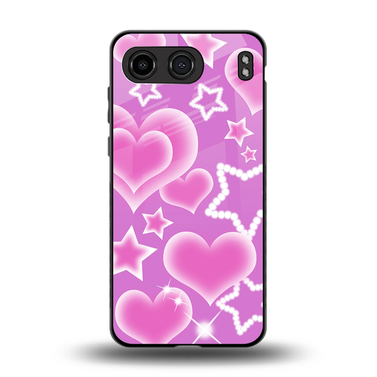 Pink Celestia back phone cover | glass case for oneplus nord 4