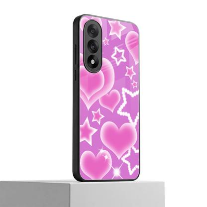 Pink Celestia oneplus nord 5 mobile cover | shockproof glass phone case