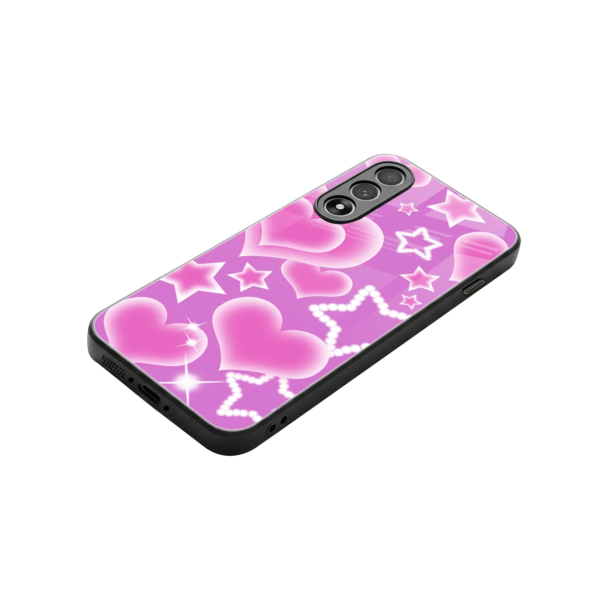 Pink Celestia stylish phone case for oneplus nord 5 | glossy glass and slim fit